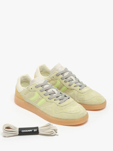 Sneakers Goal Uit Leder Coolway Groen men 8603602 ander zicht 1